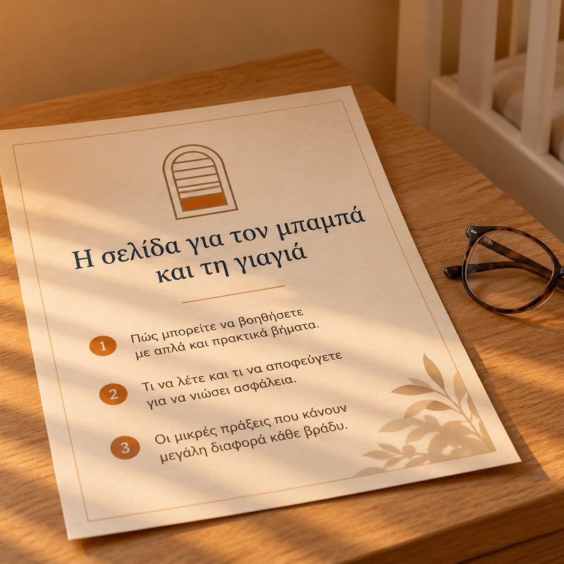 Η σελίδα για τον μπαμπά και τη γιαγιά